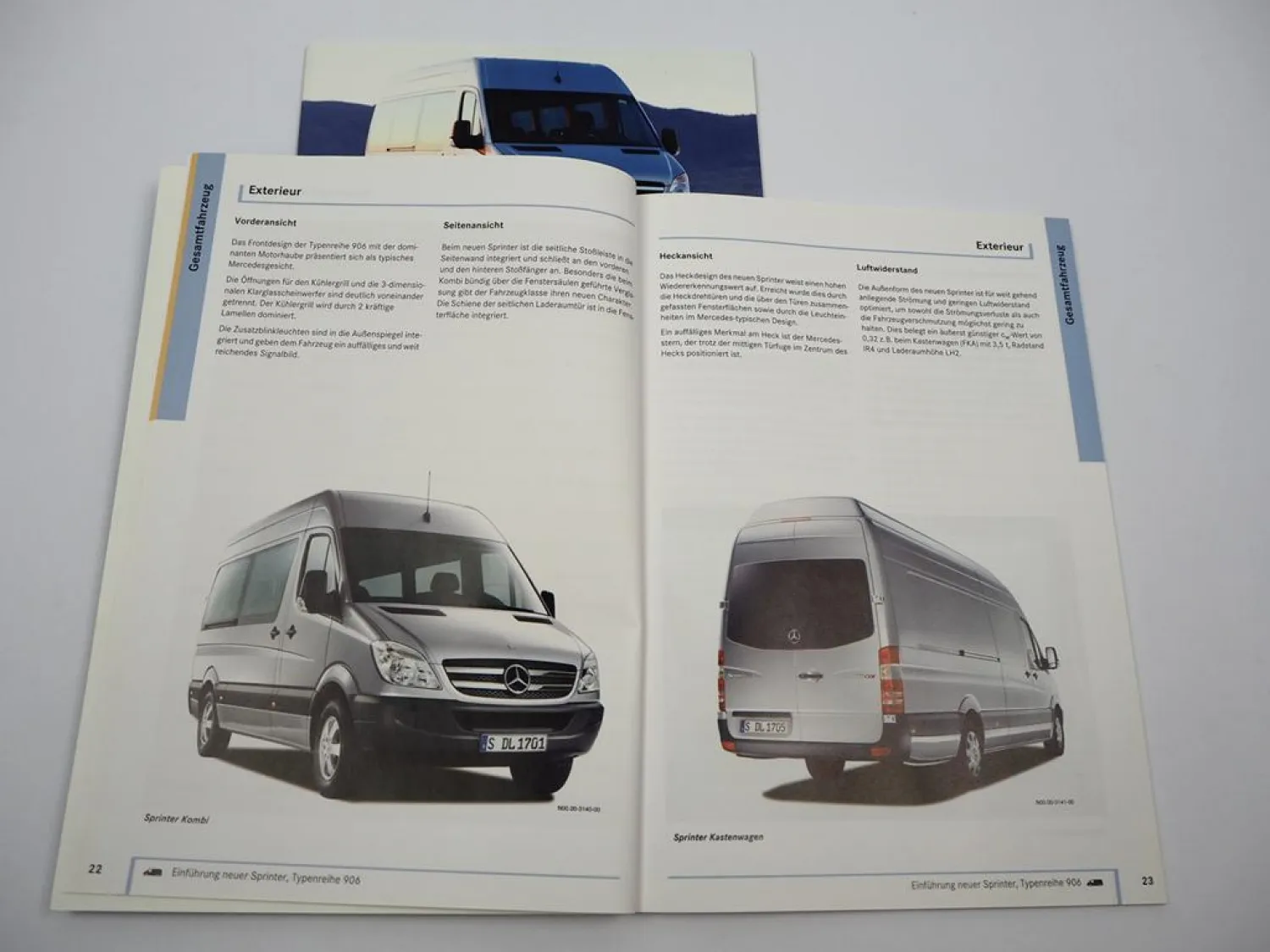 Mercedes Benz Sprinter W906 Einführungsschrift für den Service 2006 & LGT 2010