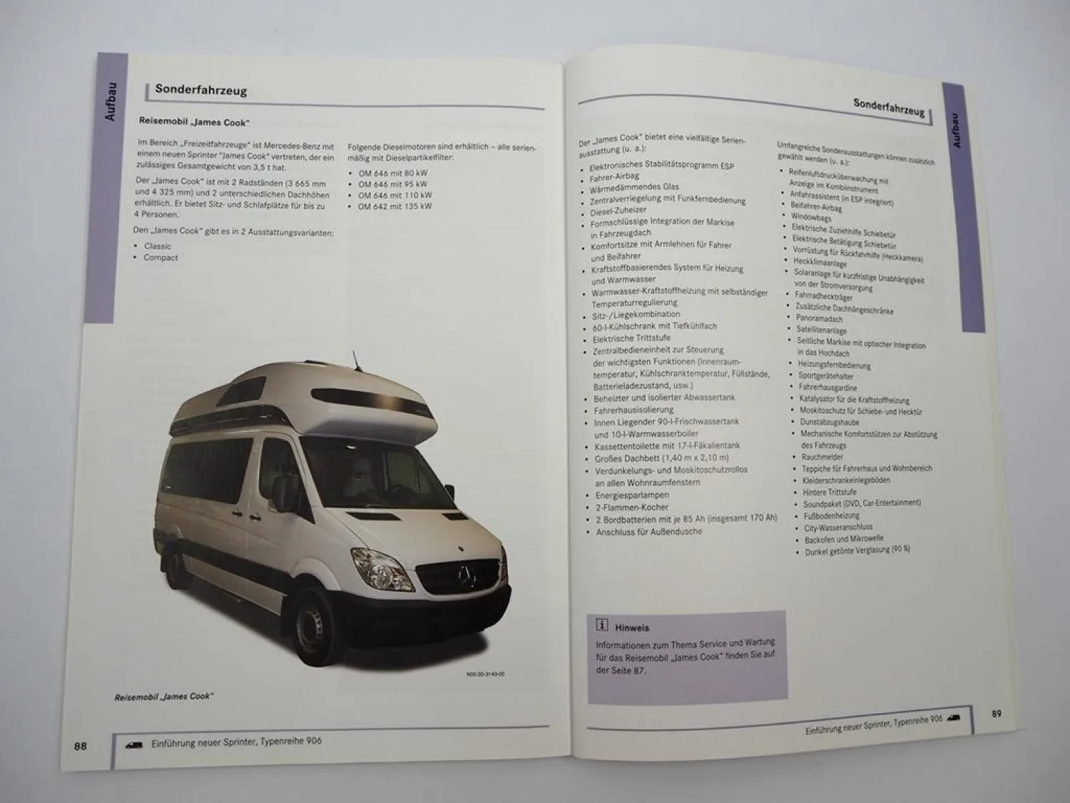 Mercedes Benz Sprinter W906 Einführungsschrift für den Service 2006 & LGT 2010