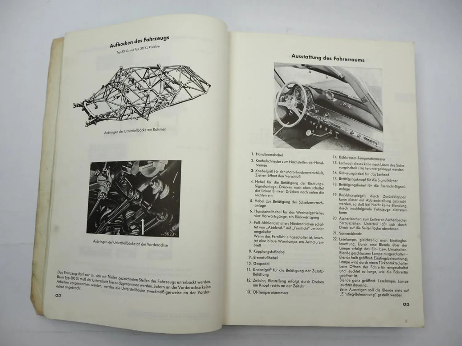 Mercedes Benz Typ 300SL W198 Coupe Roadster Werkstatthandbuch Reparatur 1955-63