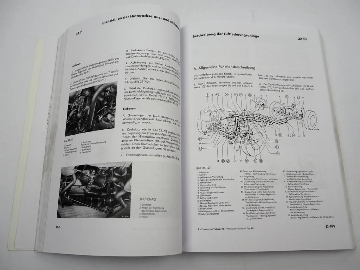 Mercedes Benz Typ 600 Werkstatthandbuch 1964 Der große Mercedes