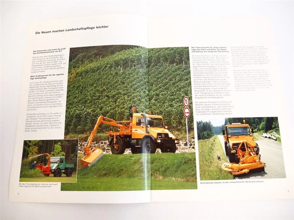 Mercedes Benz U90 U110 U140 Unimog im öffentlichen Dienst Prospekt 1994
