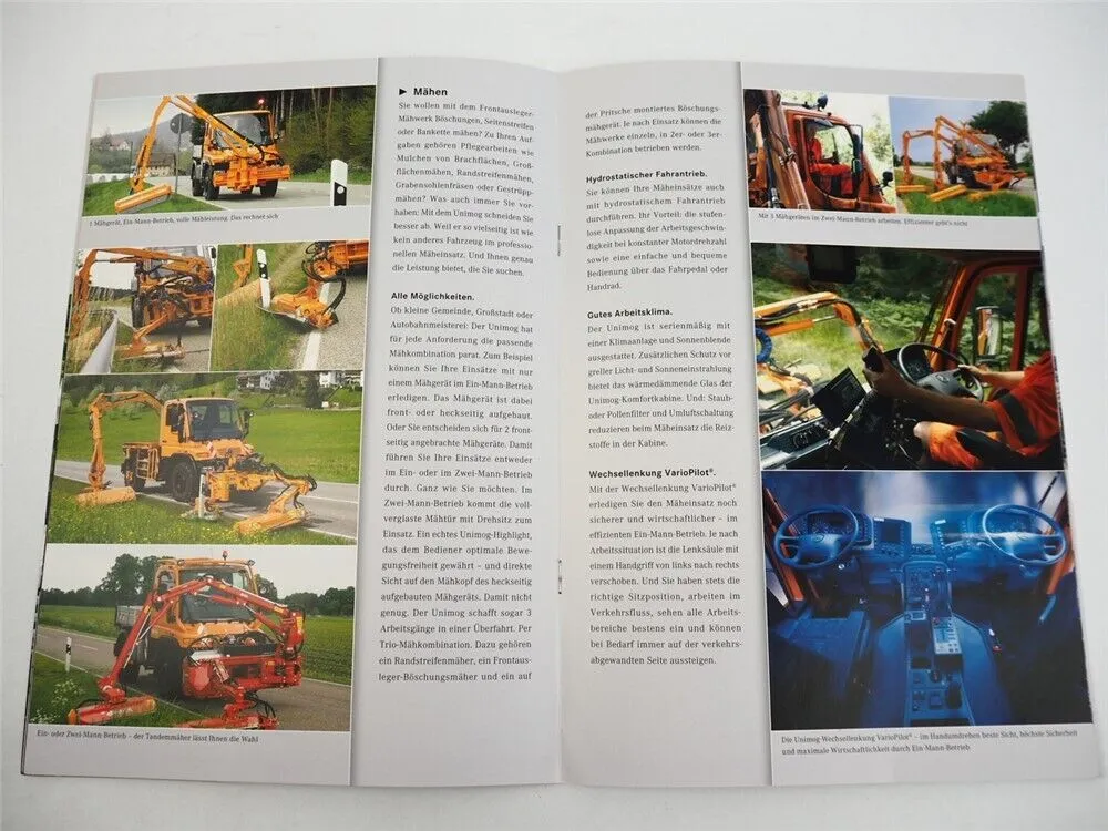Mercedes Benz Unimog Einsatz als Kommunalfahrzeug Winterdienst Prospekt 2006