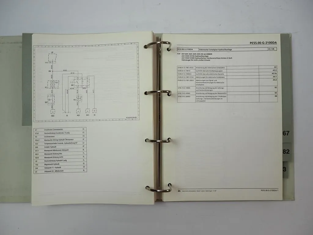 Mercedes Benz Unimog Typ 437.4 Elektrische Schaltpläne Band 2 von 2007