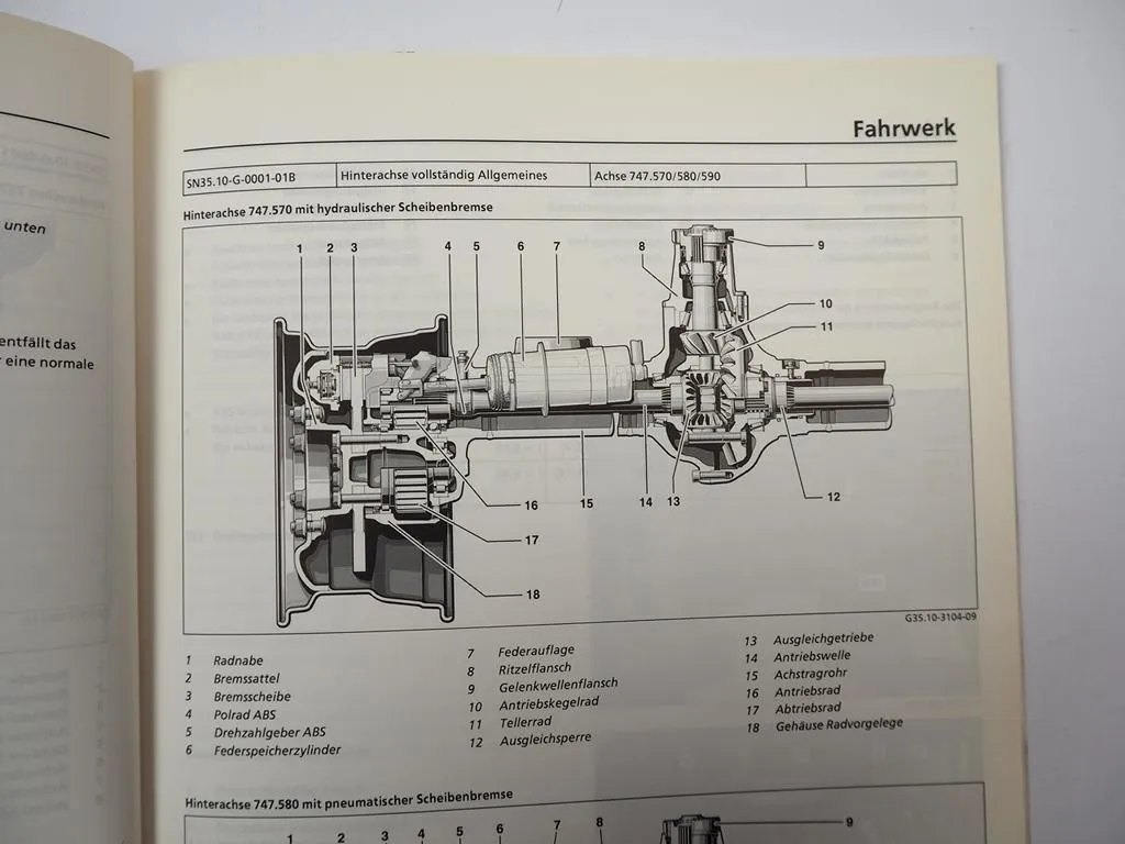 Mercedes Benz Unimog U300 U400 Typenreihe 405 Schulungshandbuch 2000