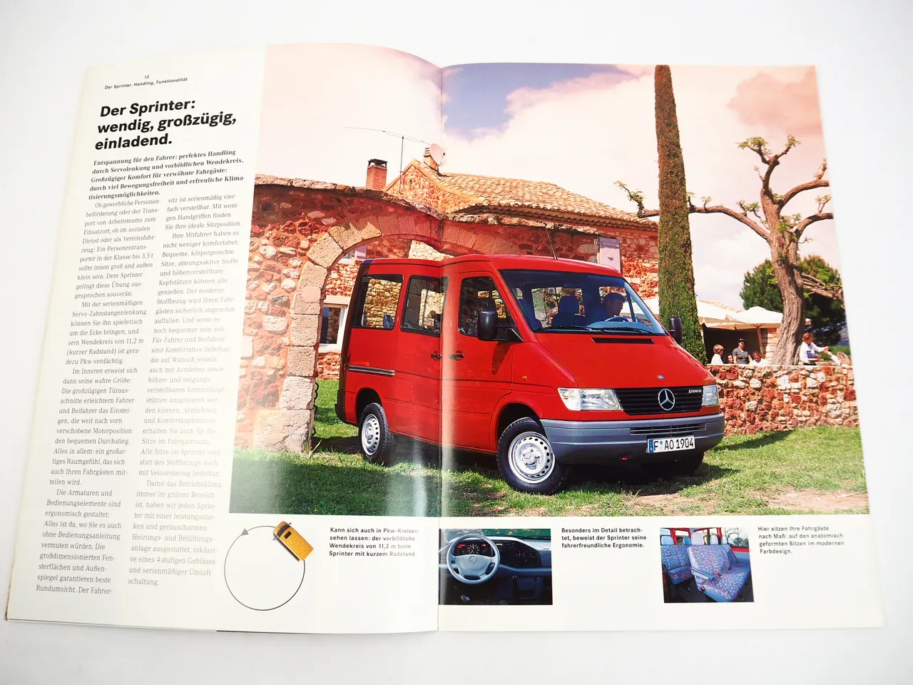 Mercedes Benz Vito 108D 110D 113 Sprinter 208D bis 314 Prospekt 1996