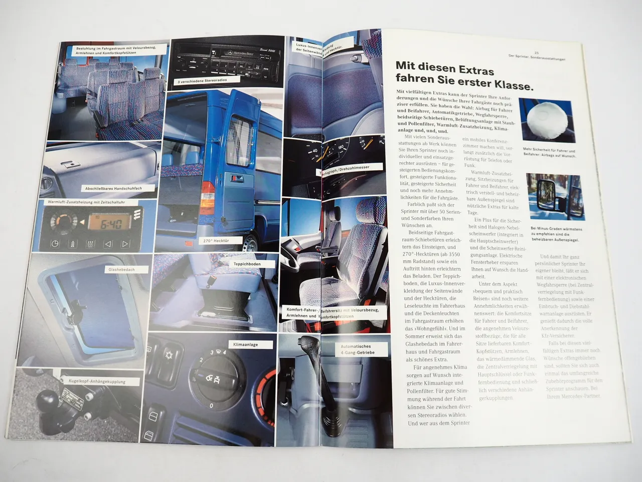 Mercedes Benz Vito 108D 110D 113 Sprinter 208D bis 314 Prospekt 1996
