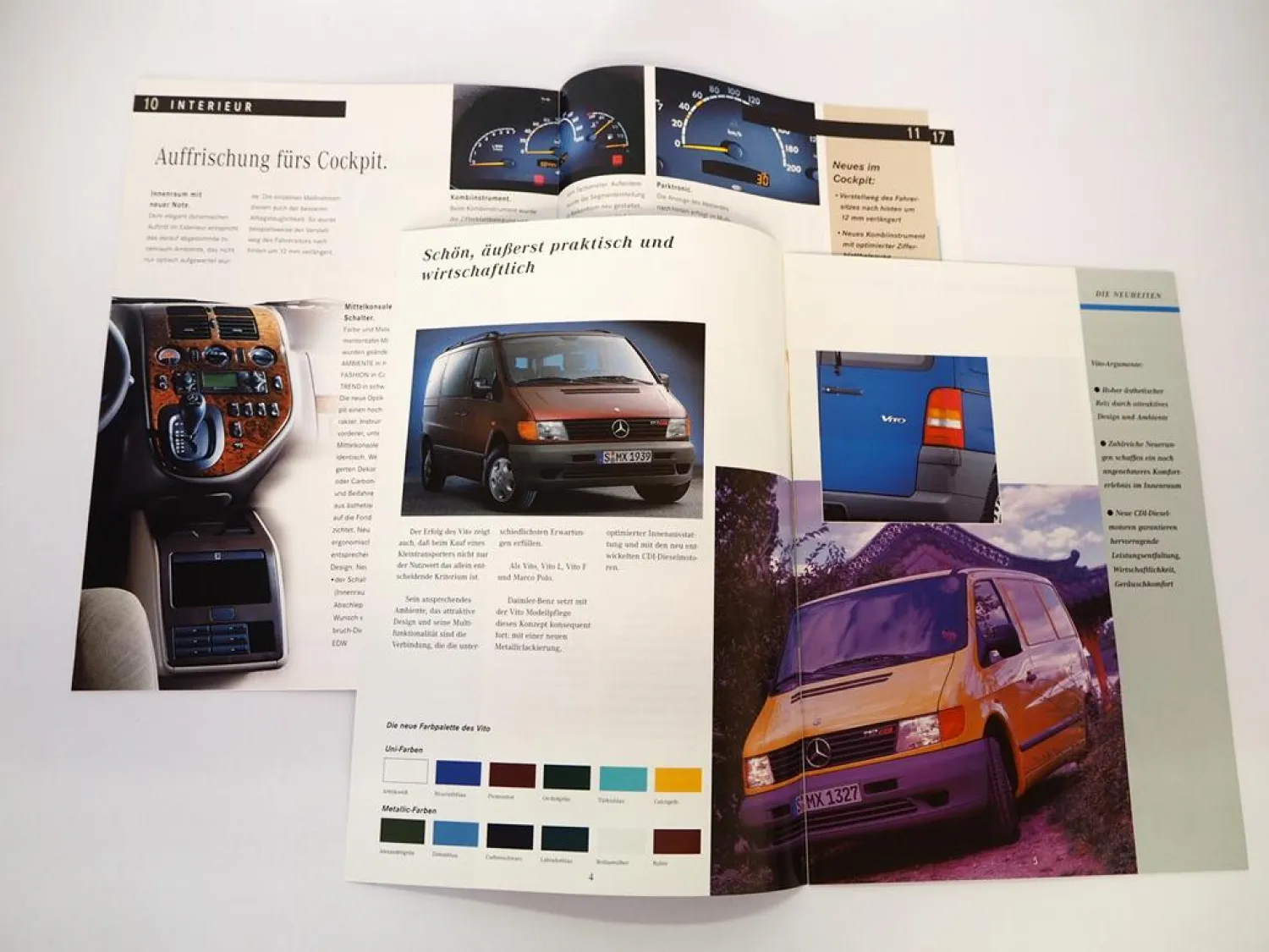 Mercedes Benz Vito V-Klasse Typ 638 Einführungsmappe Kundendienst März 1999
