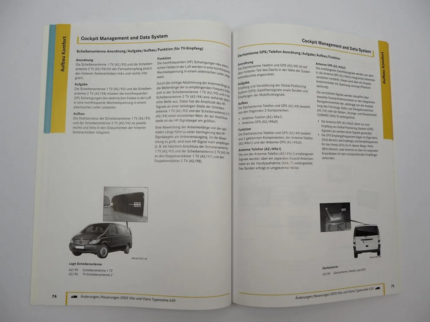 Mercedes Benz Vito & Viano Typ 639 2005 Änderungen Neuerungen Sonderbroschüre
