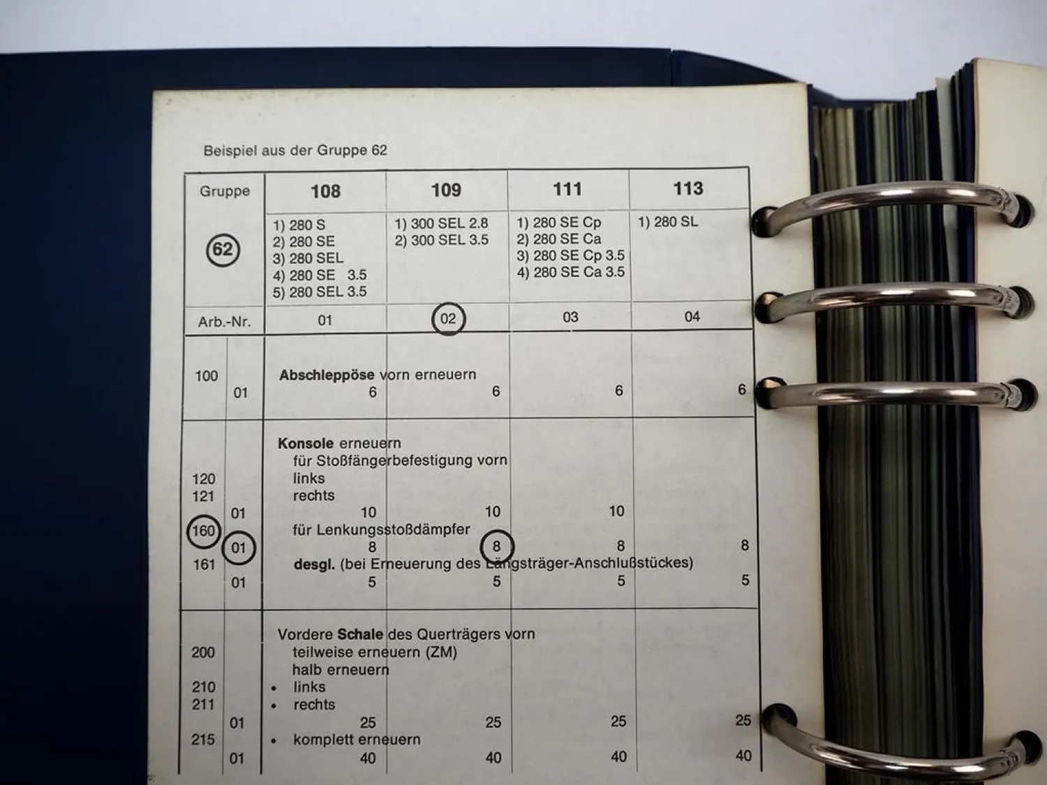Mercedes Benz W 108 109 111 113 Coupe Cabrio Arbeitswertbuch Reparaturen 1976