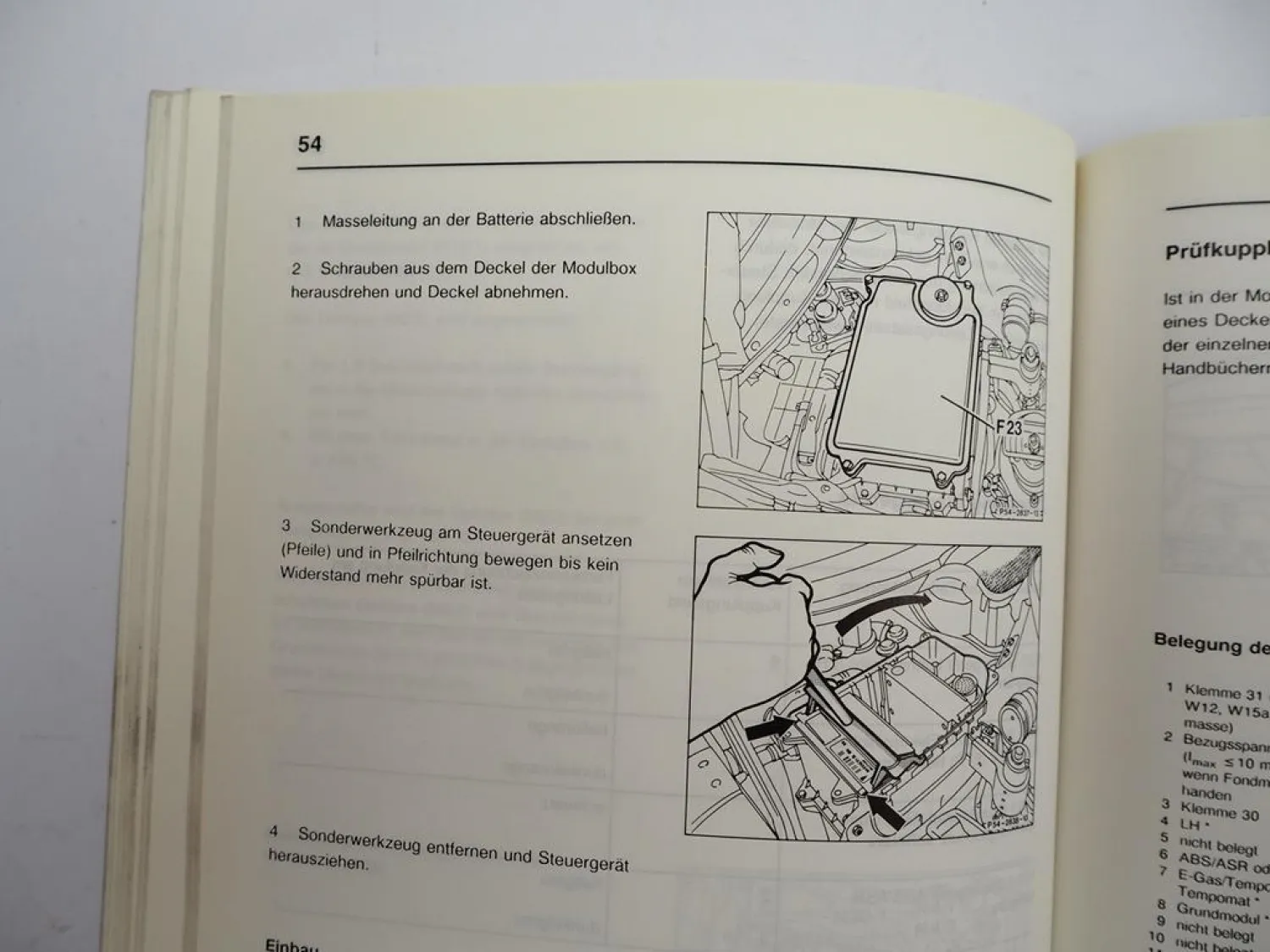 Mercedes Benz W124 500E V8 Werkstatthandbuch Reparatur Schulung 1991