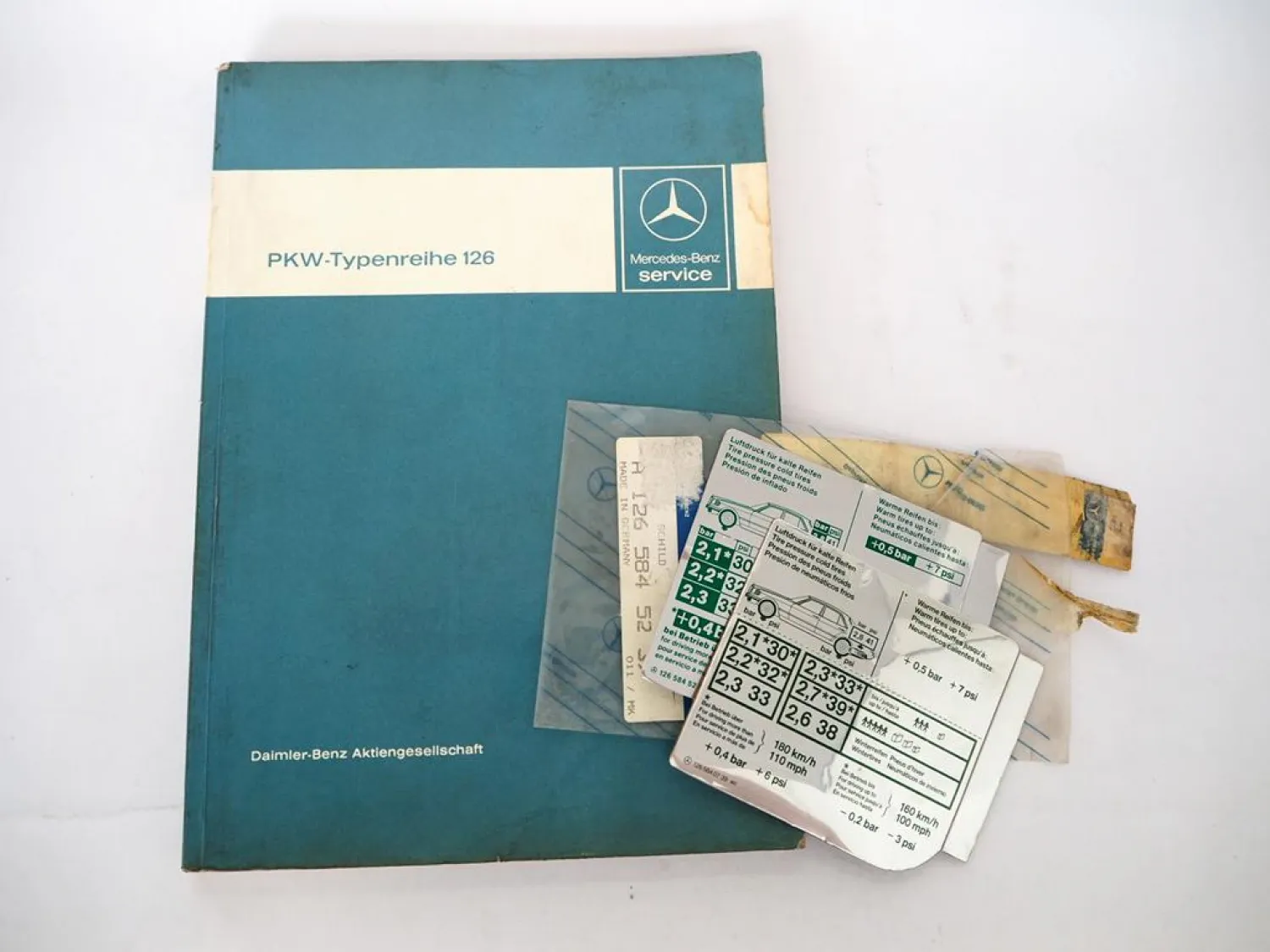 Mercedes Benz W126 280 380 500 S SEL Werkstatthandbuch Einführungsschrift 1980