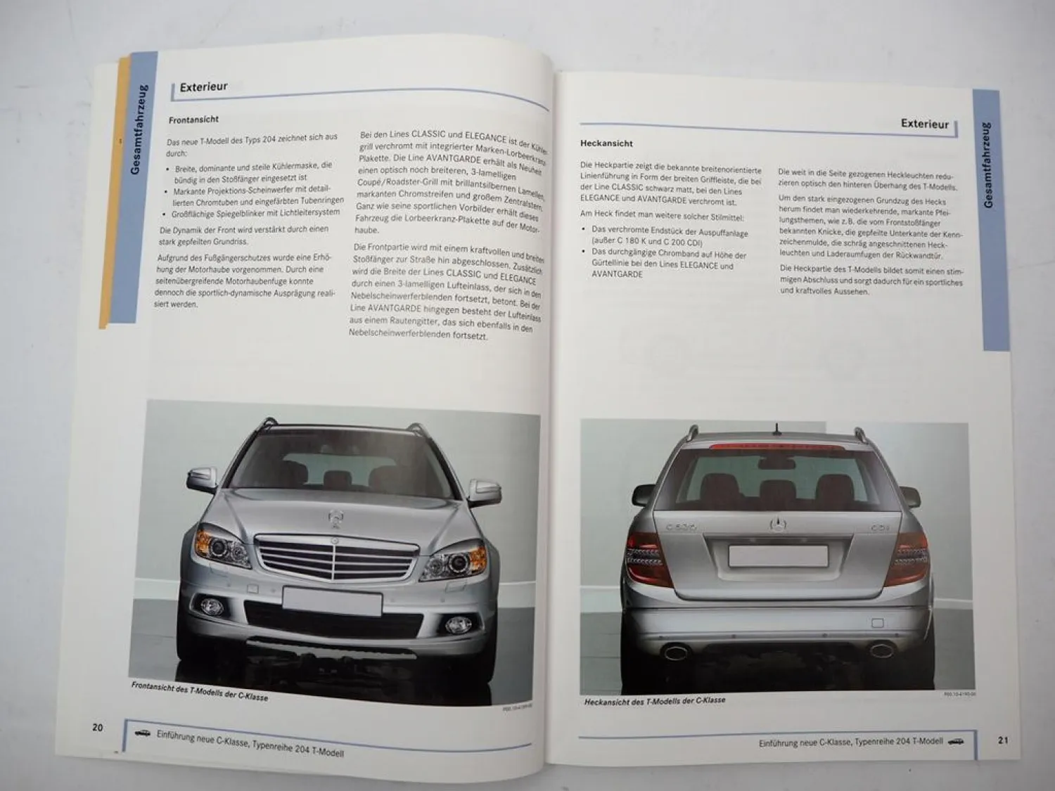 Mercedes Benz S204 C180 200 230 280 350 T-Modell Einführungsschrift 2007 Poster