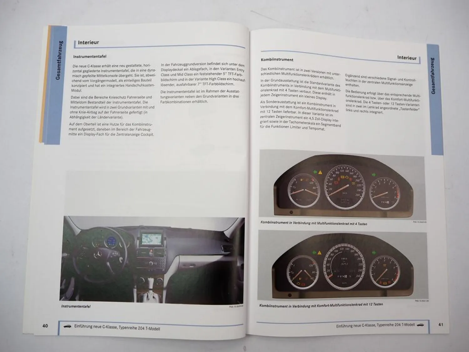 Mercedes Benz S204 C 180 200 230 280 350 T-Modelle Einführungsschrift 2007
