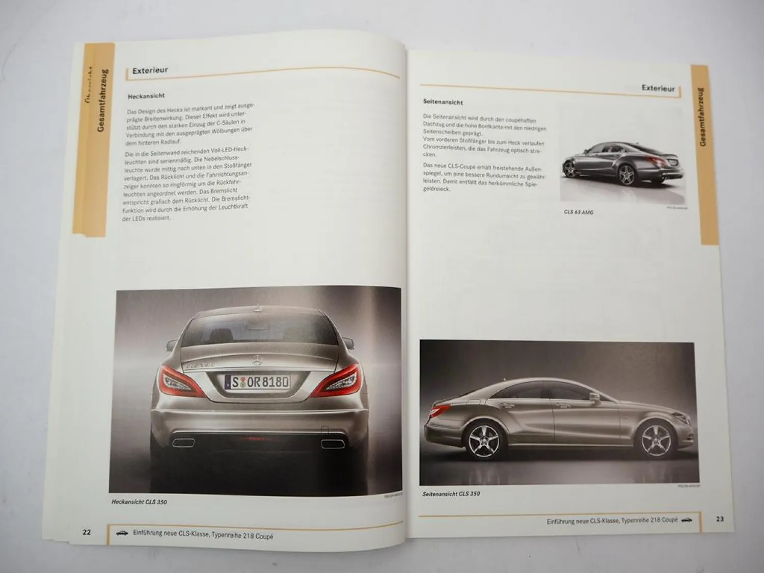 Mercedes Benz W218 Coupe CLS 250 350 550 63 AMG Einführungsschrift 2010 + Poster