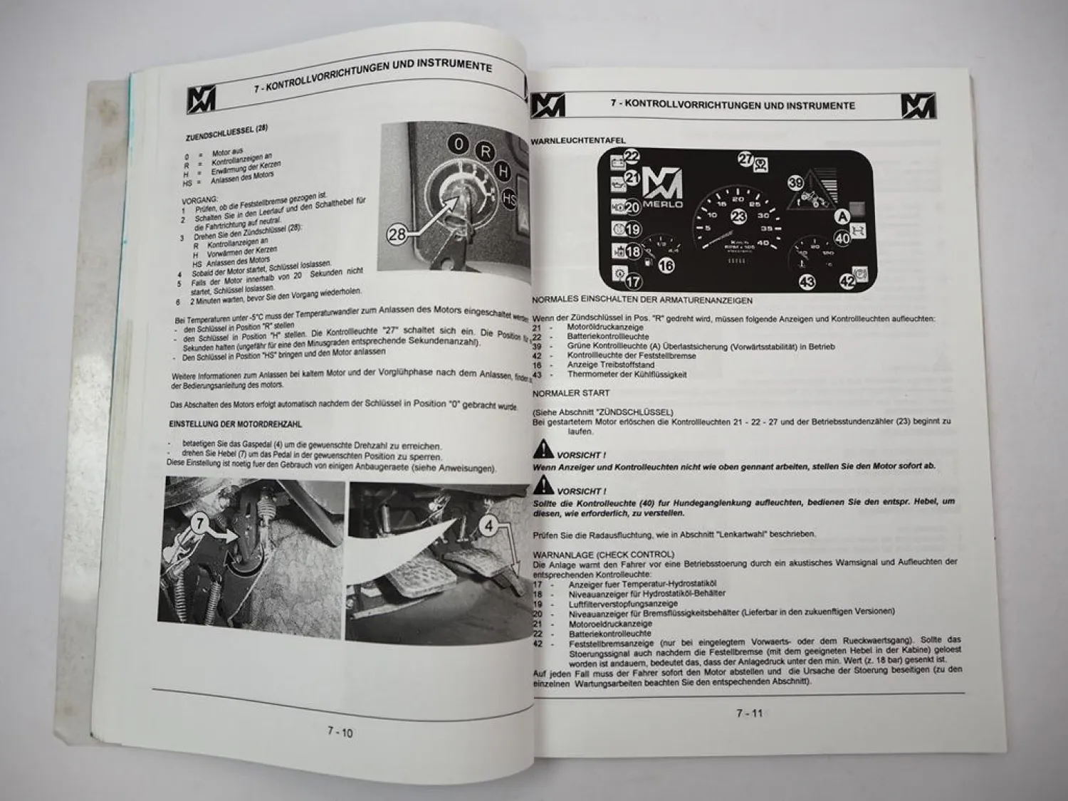 Merlo P26.6 SPT Panoramic Teleskop Stapler Betriebsanleitung Ersatzteilliste