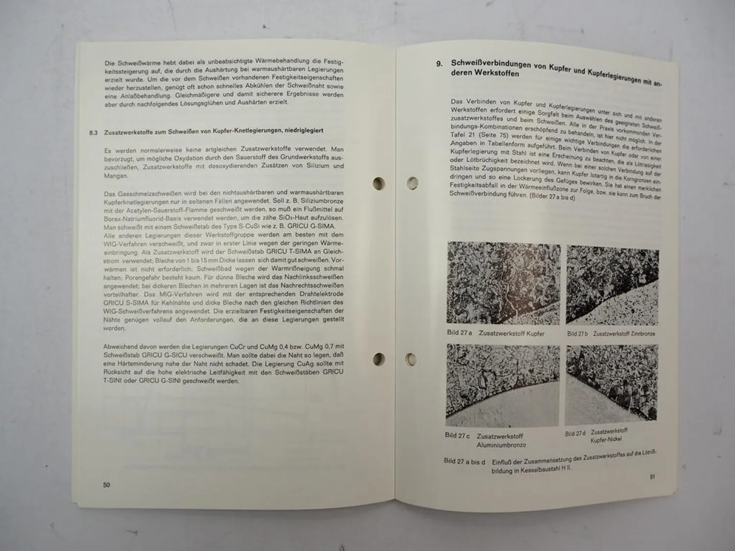 Messer Griesheim Schweißen von Kupfer und Kupferlegierungen 1980er Jahre