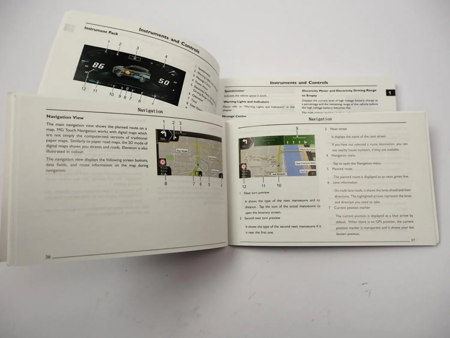 MG EHS Plug in Hybrid Owner Handbook Operation Manual & Navigation in englisch