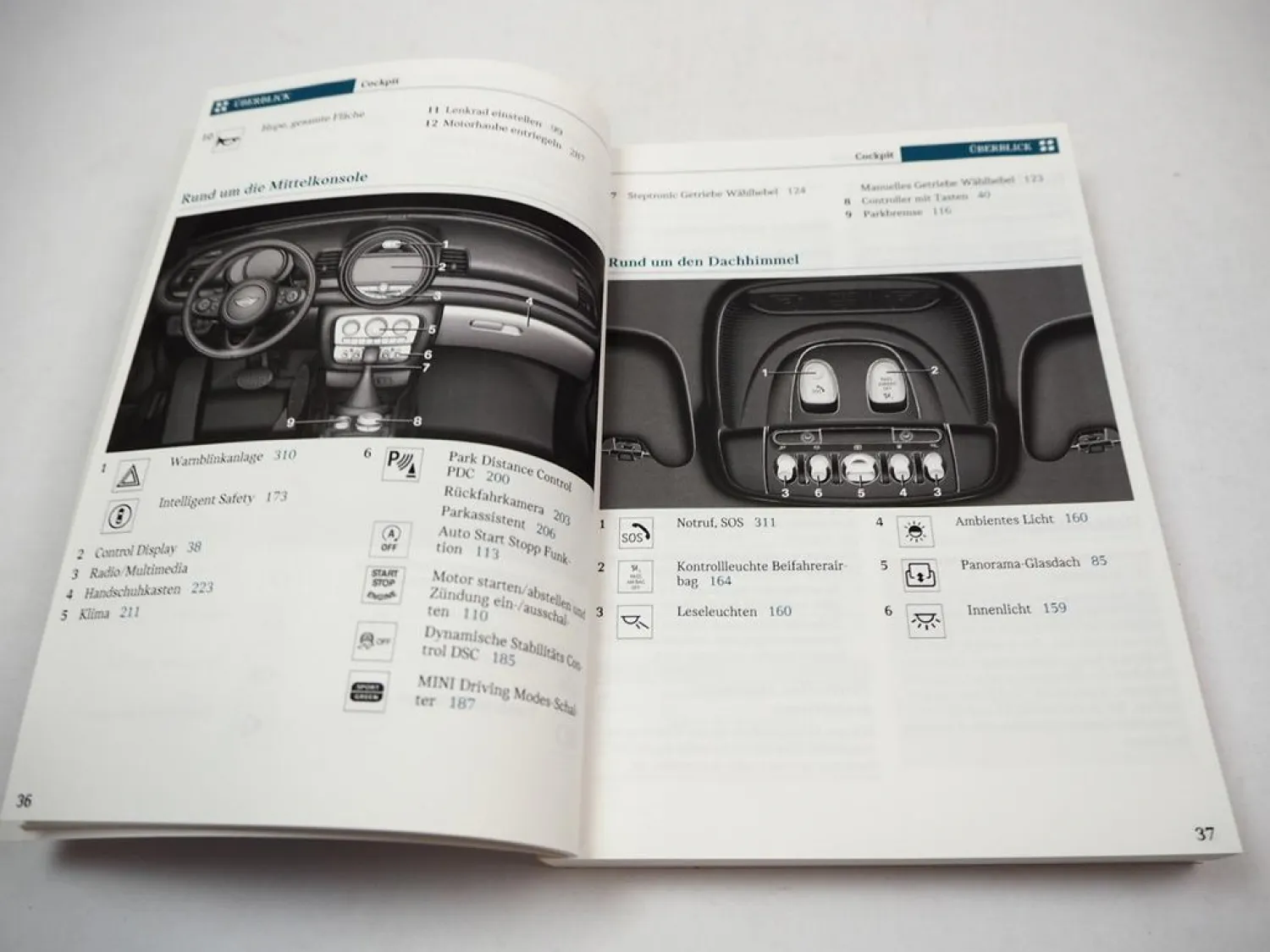 Mini Clubman Betriebsanleitung Bedienungsanleitung 2018 Bordbuch