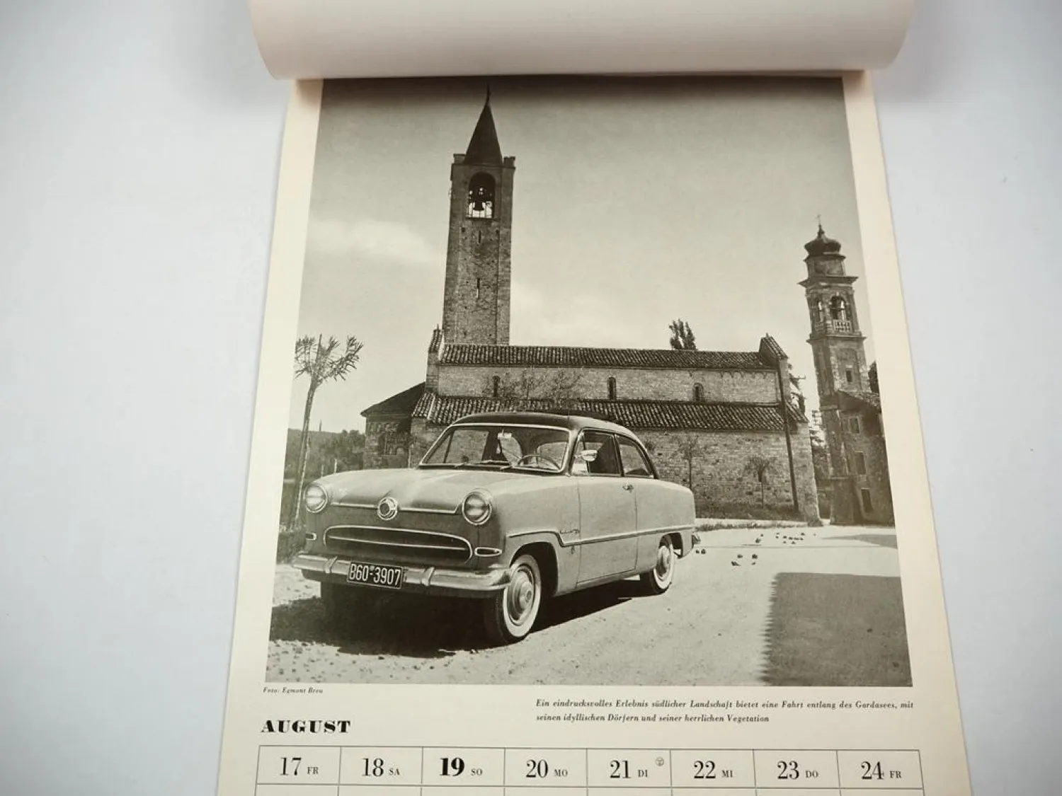 Mit Ford durch das neue Jahr Kalender 1956 Modelle Taunus 15M 12M FK1000