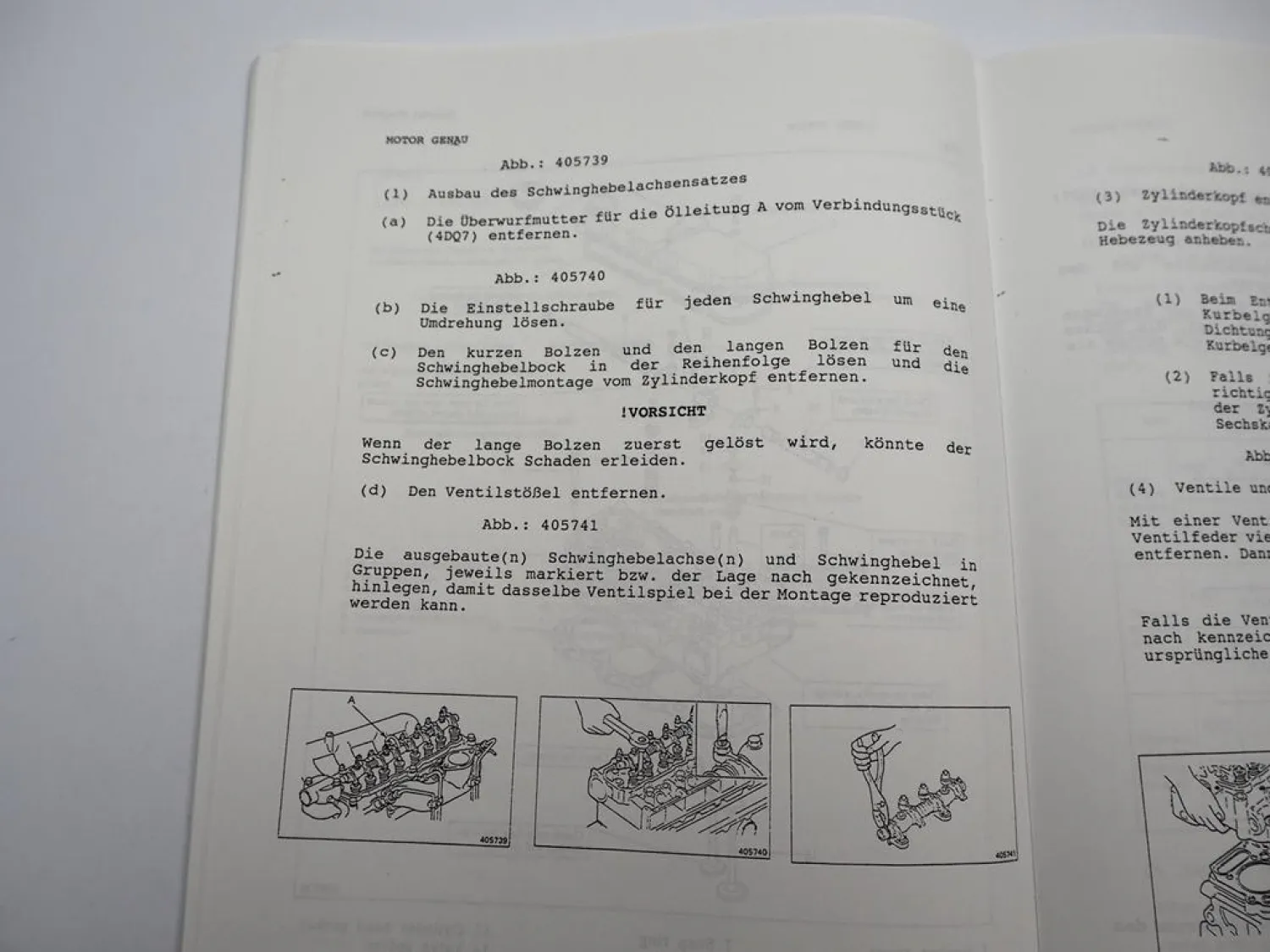 Mitsubishi 4DQ7 S4S Diesel Motor für FD 10 - 35 Stapler Werkstatthandbuch 1991