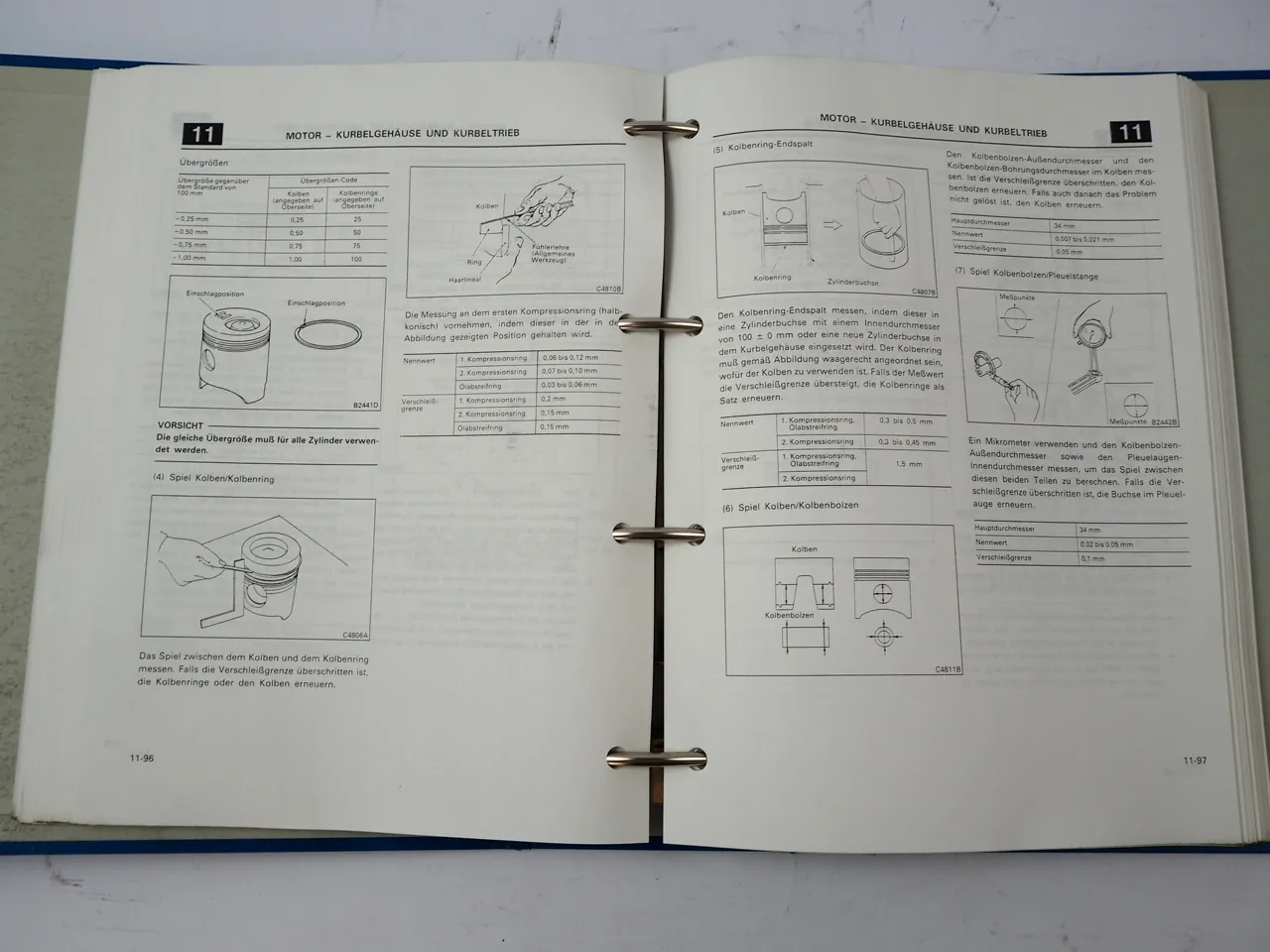 Mitsubishi 6D3 6D31-T2 Dieselmotor Werkstatthandbuch 1993 im Canter FH