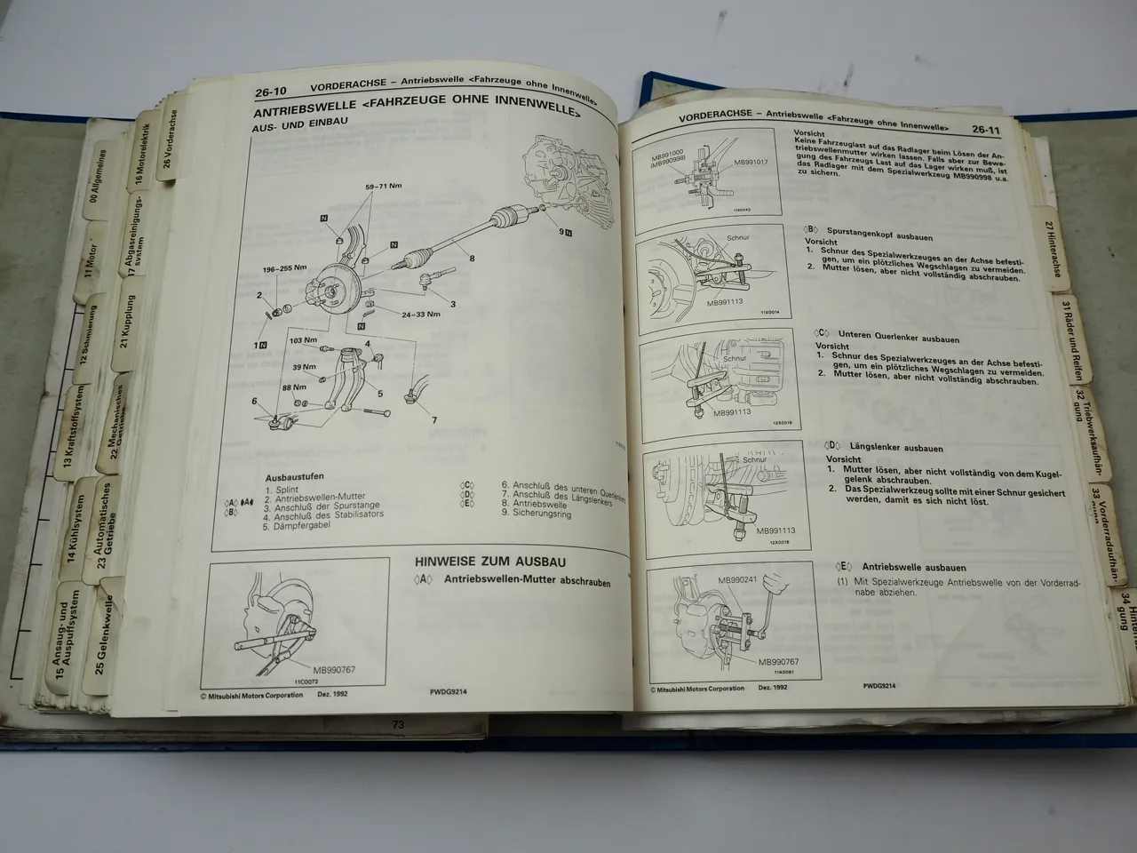 Mitsubishi Galant / Hatchback E50 HJ 1993 - 1996 Werkstatthandbuch Schaltpläne