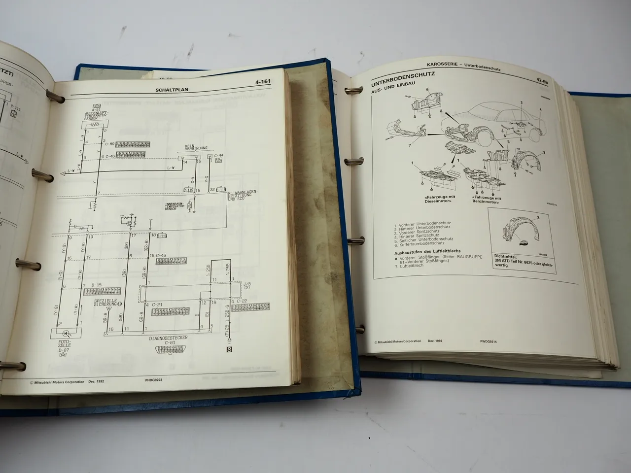 Mitsubishi Galant / Hatchback E50 HJ 1993 - 1996 Werkstatthandbuch Schaltpläne
