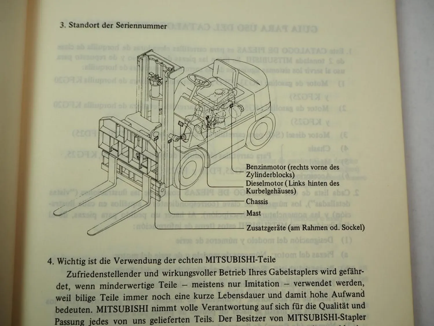 Mitsubishi KFG FG FD 20 25 Ersatzteilliste 2to Gabelstapler Parts List ForkLift Truck