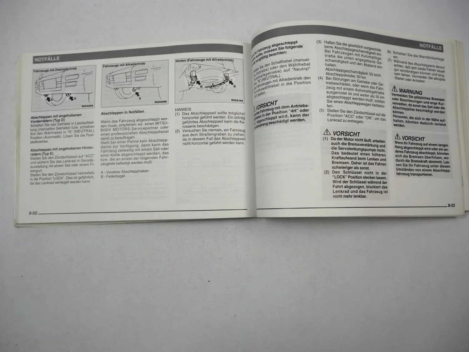 Mitsubishi L200 K50 K60 K70 Betriebsanleitung Bedienungsanleitung 2005 Bordmappe