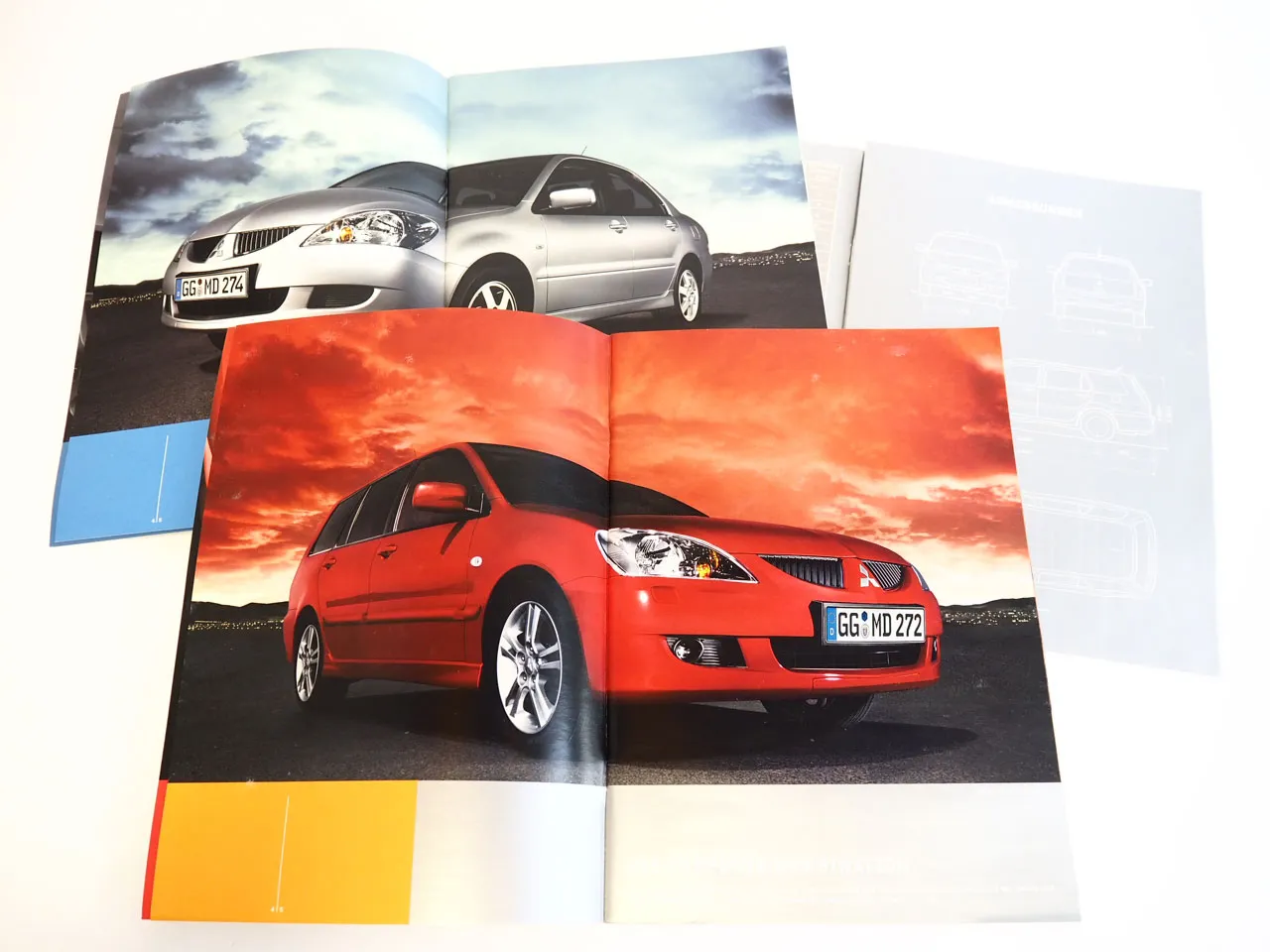 Mitsubishi Lancer Limousine Kombi 3x Prospekt 2004/05