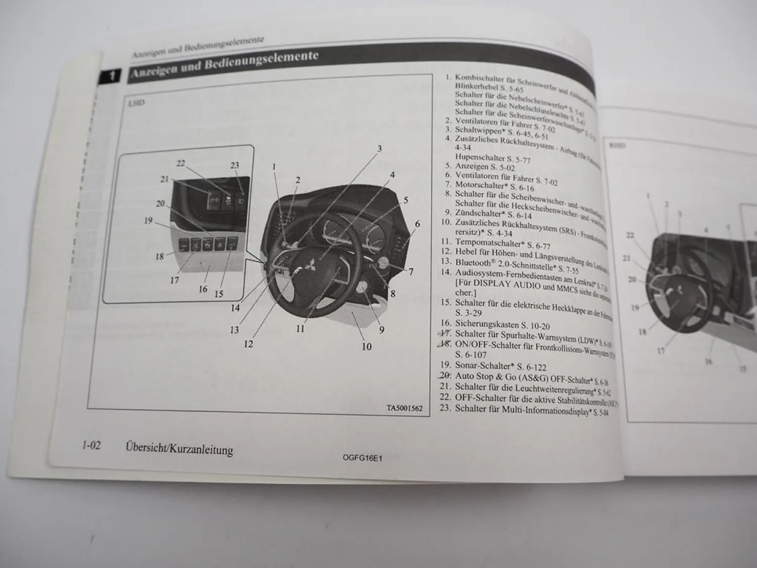 Mitsubishi Outlander 3 GF0 Betriebsanleitung Bedienung 2015 Bordbuch Deutsch