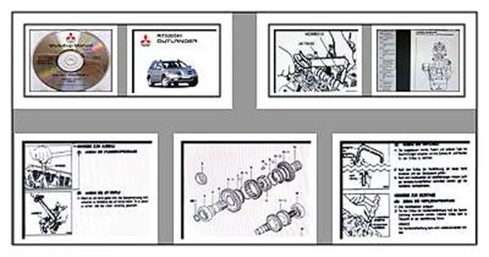 Mitsubishi Outlander CW8W 2007 Werkstatthandbuch CD Reparaturanleitung