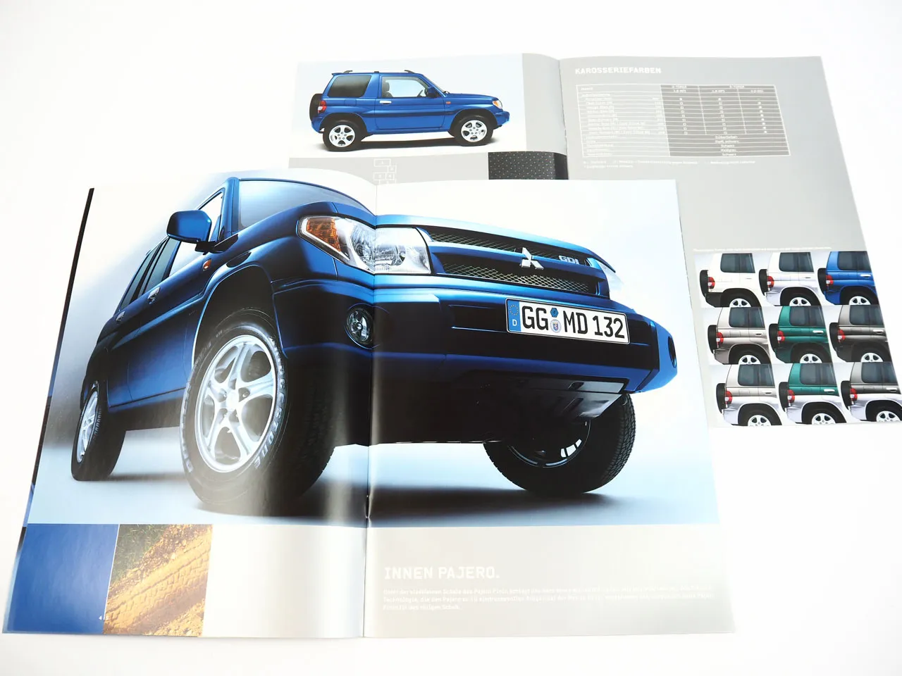 Mitsubishi Pajero PininTechnische Daten Ausstattung 2x Prospekt 2005