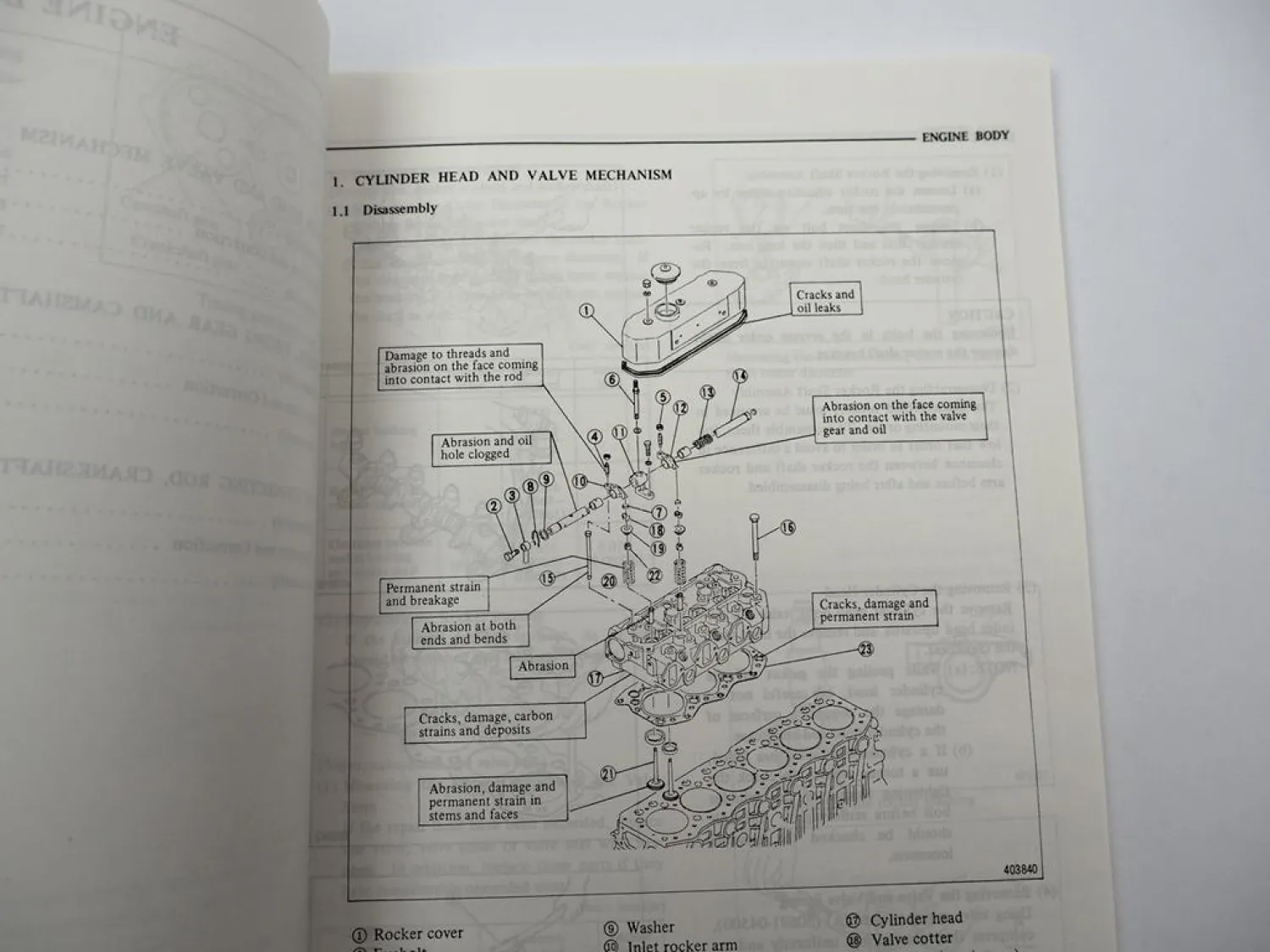 Mitsubishi S6E S6E2 Diesel Engine for FD 35 40 45 50 Forklift Service Manual 1988