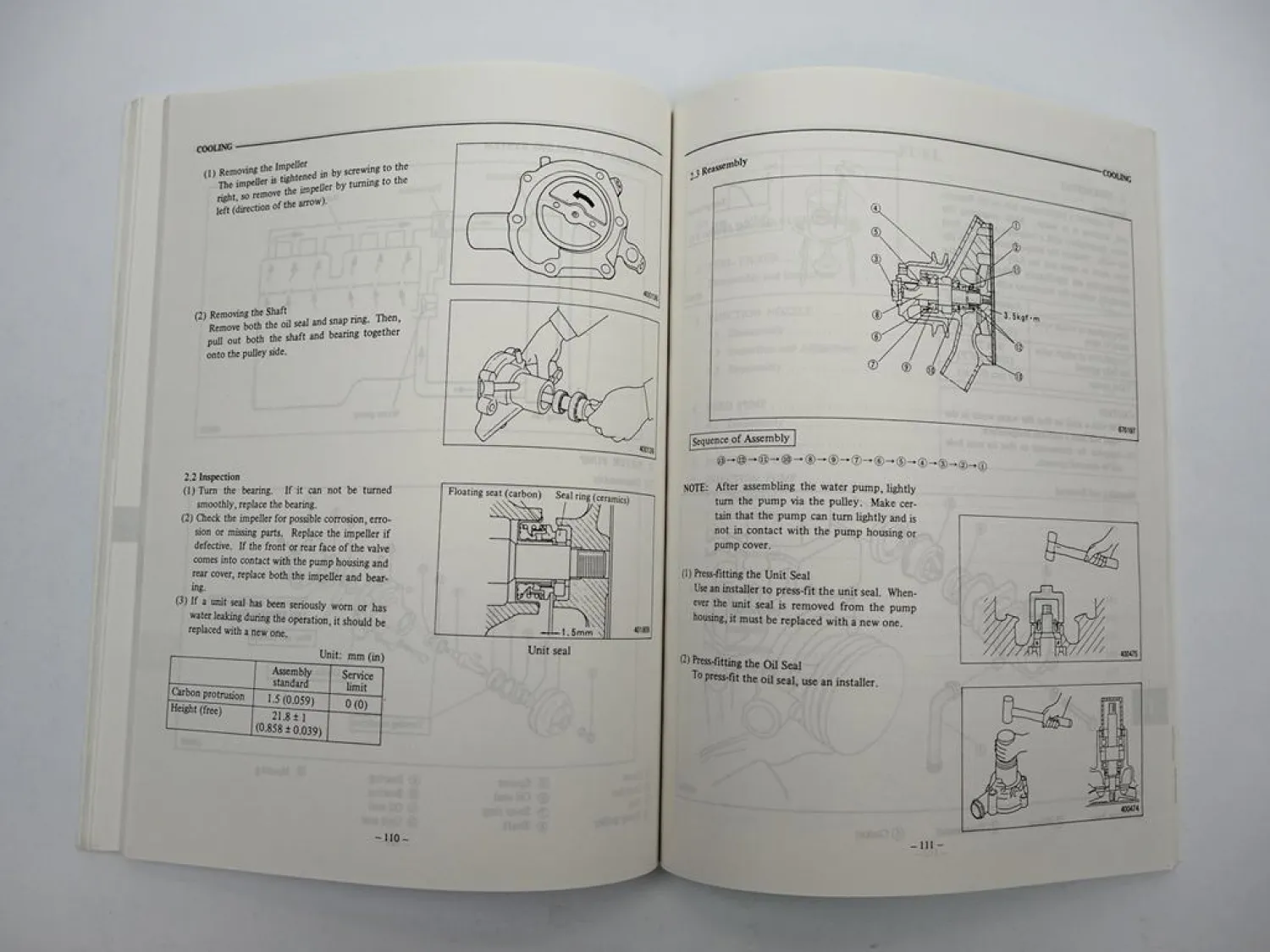 Mitsubishi S6E S6E2 Diesel Engine for FD 35 40 45 50 Forklift Service Manual 1988