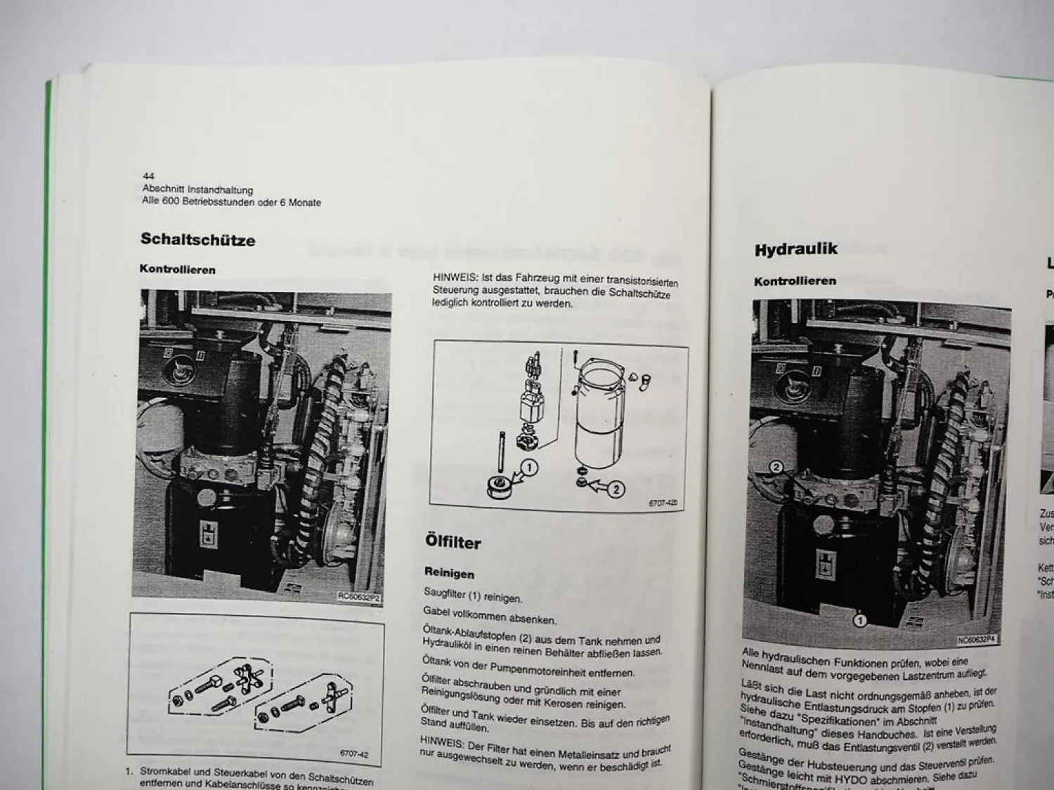 Mitsubishi SB 12 14 16 P V Hubstapler Betriebsanleitung Ersatzteilliste 1995/96