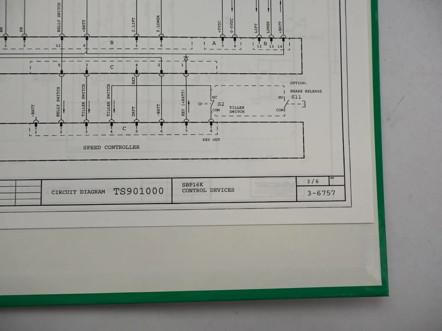 Mitsubishi SBP12K Hubstapler Betriebsanleitung Ersatzteilkatalog Schaltplan 2004