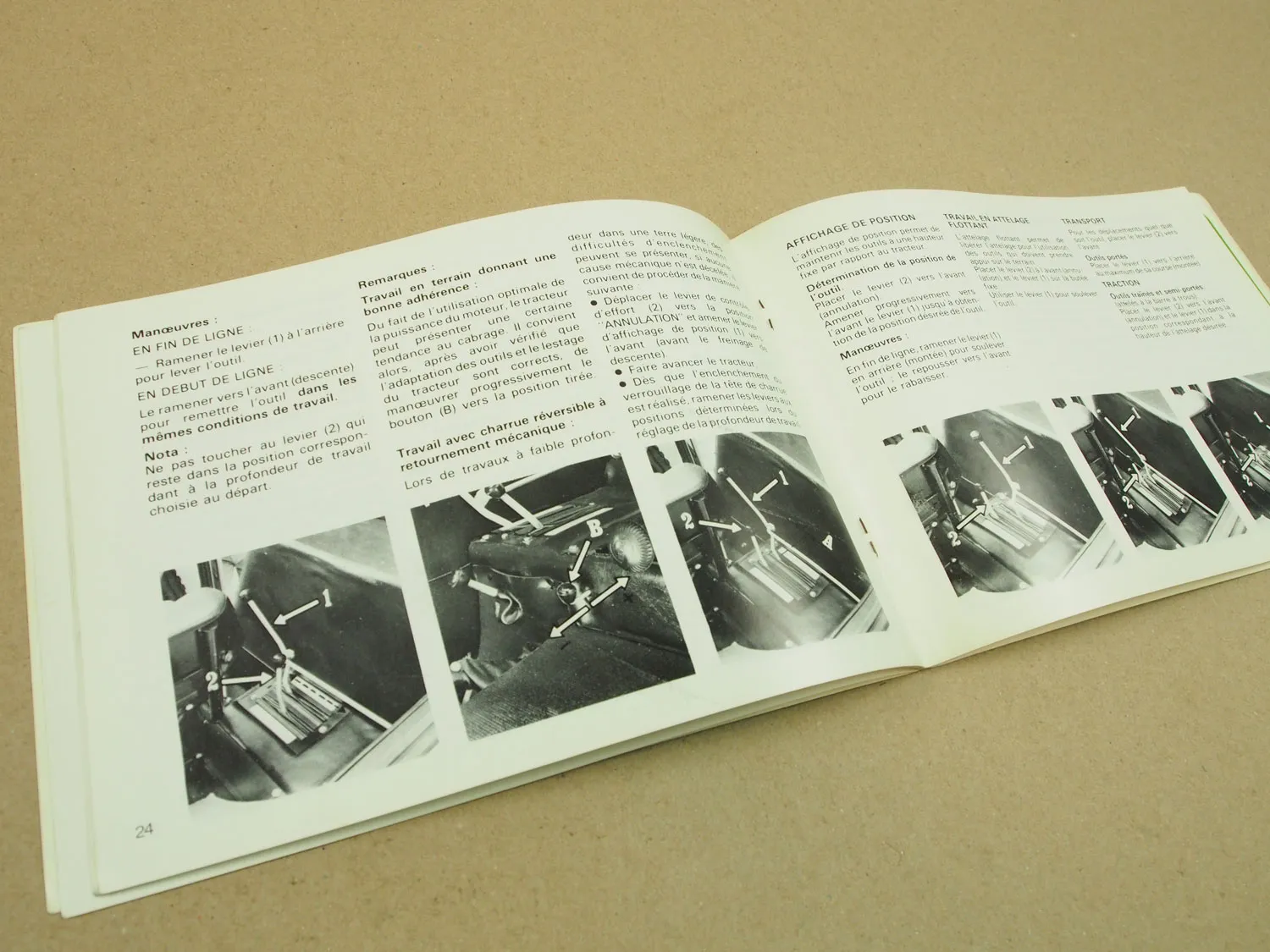 Mode demploi entretien tracteur Renault R461 R7441 2/1979 + Lubrifiants