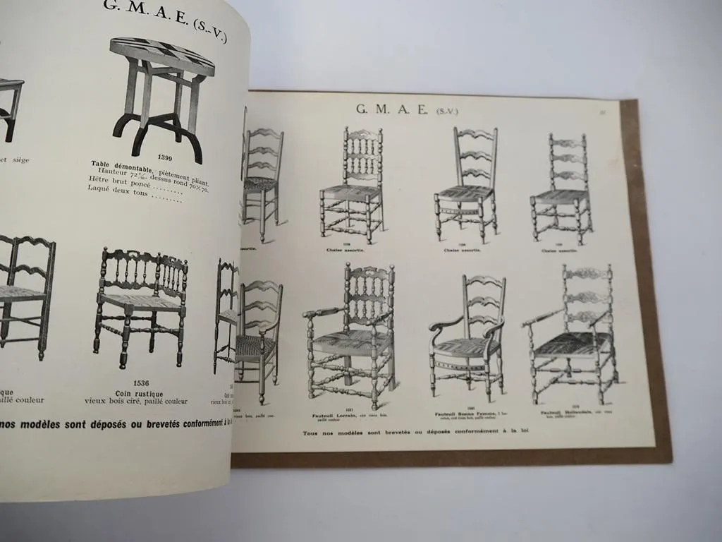 Möbel Katalog ca 1920 Jugendstil Art Deco Ligny Paris Manufacture d Ameublements