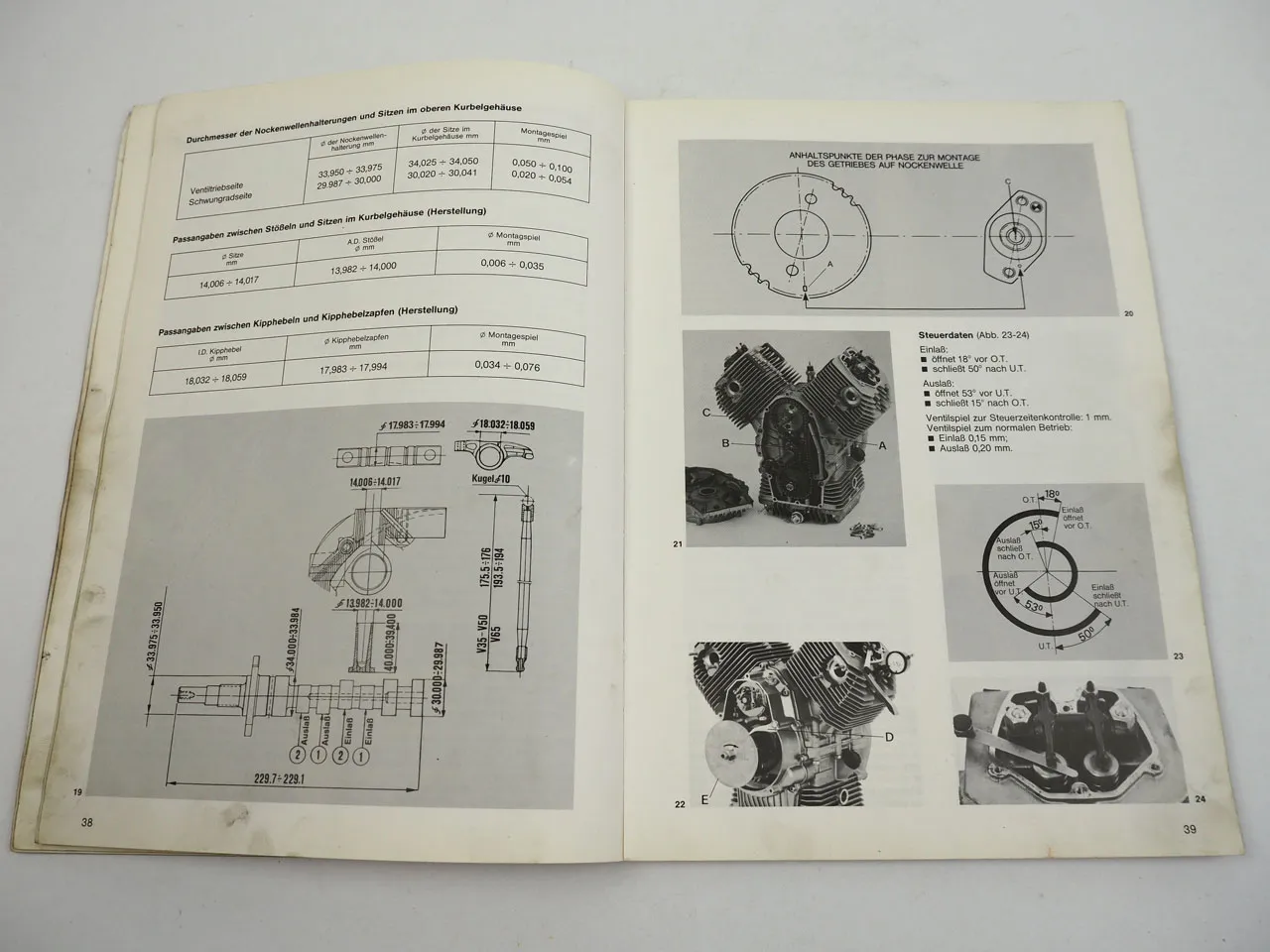 Moto Guzzi V35 II Imola C V50 III Monza V65 SP Werkstatthandbuch Reparaturanleitung