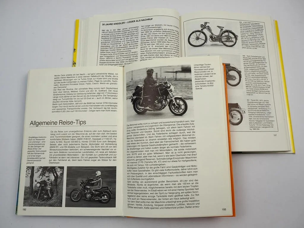 Hütten Motorrad Technik + Mein Sport Motorradfahren von H. J. Schneider 1988/84