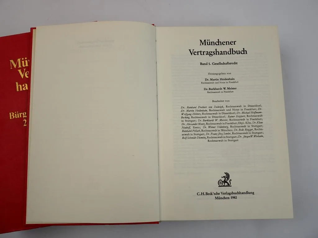 Münchner Vertragshandbuch, Bd. 1+3+4.2, 1982/86/87