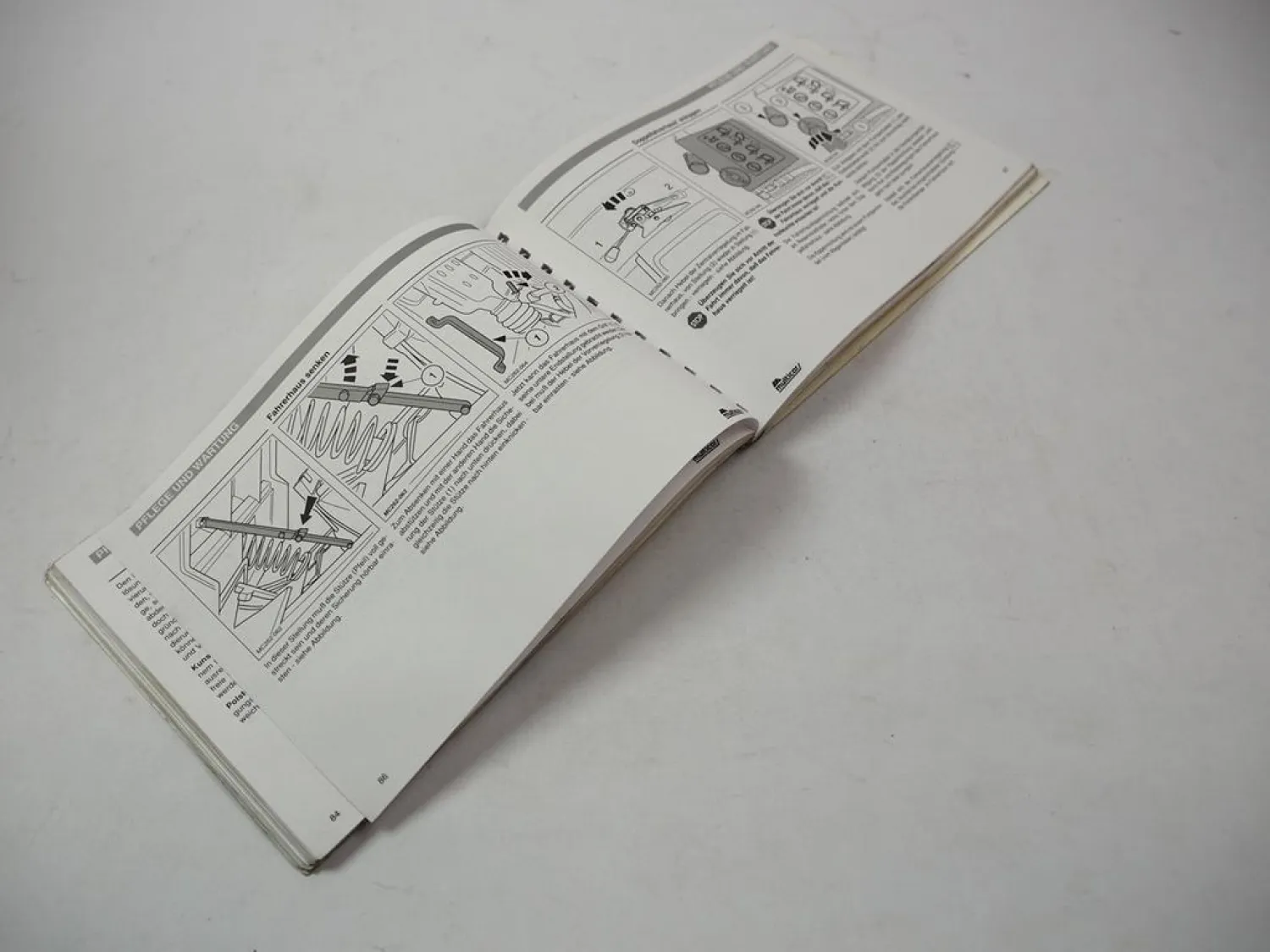 Multicar M26 + A/L/AL LD ALD & H - HALD Betriebsanleitung 1999 Pflege & Wartung