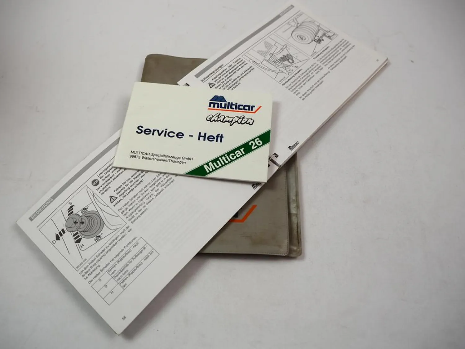 Multicar M26 + A/L/AL LD ALD & H - HALD Betriebsanleitung 1999 Pflege & Wartung