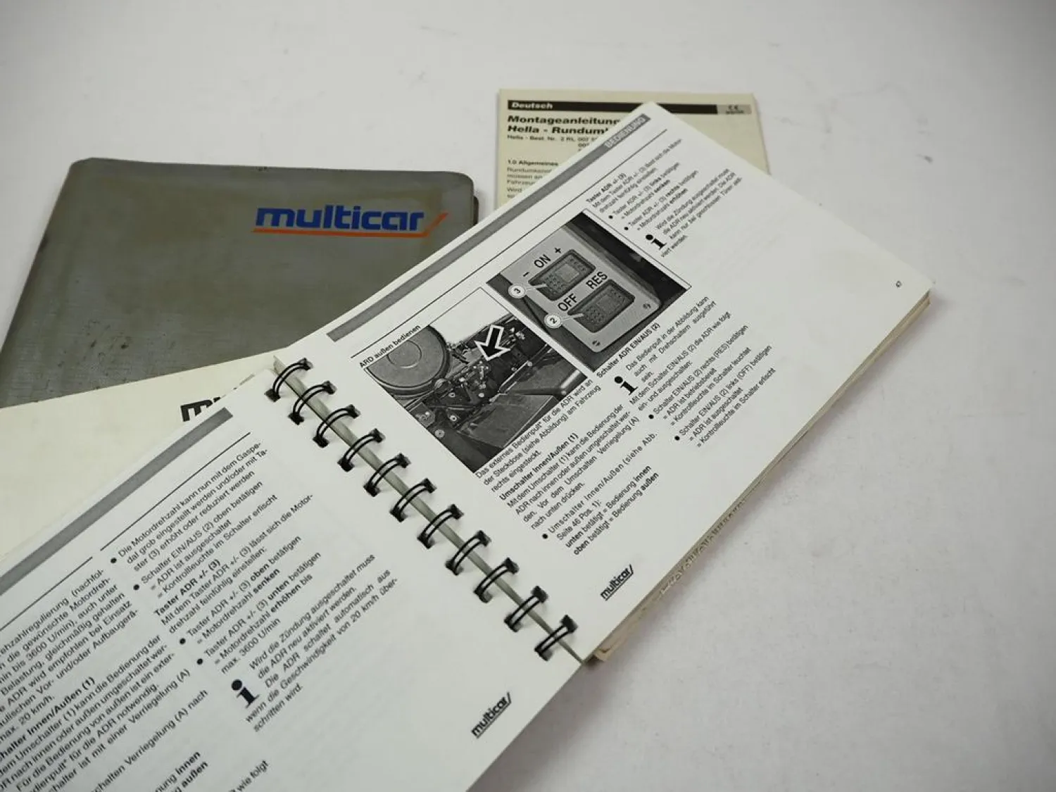 Multicar M26 Euro III Betriebsanleitung & Serviceheft 2005 Pflege Wartung