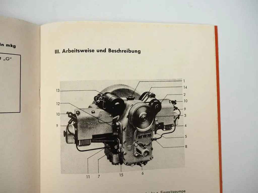 MWM AKD 9 ZB Boxermotor Betriebsanleitung Wartung 1958