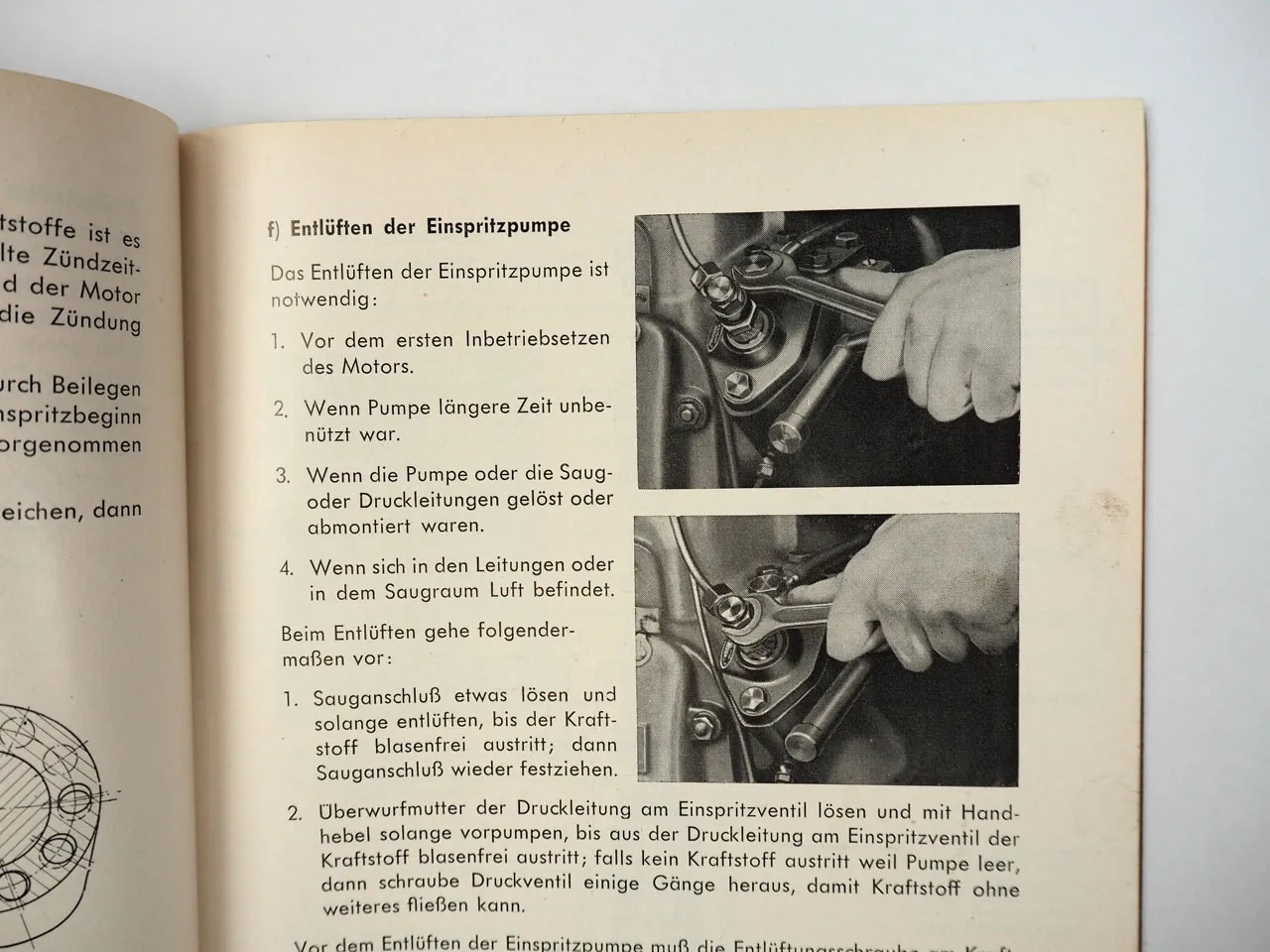 MWM KD211 Dieselmotor 2 Zylinder Betriebsanleitung Wartung 1958