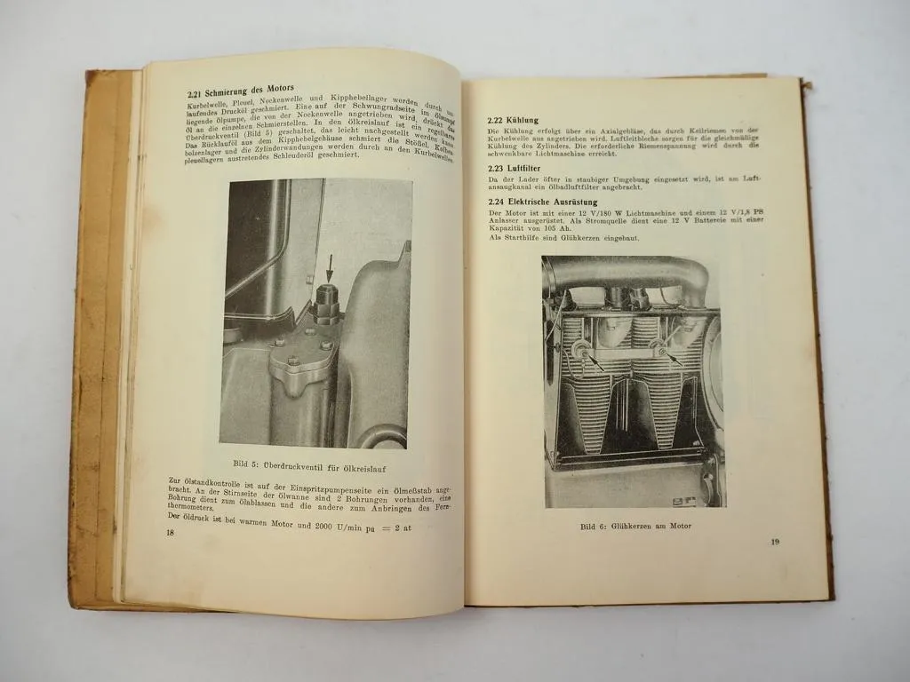 MWW T172 Lader Betriebsanleitung Bedienungsanleitung Wartung 1963