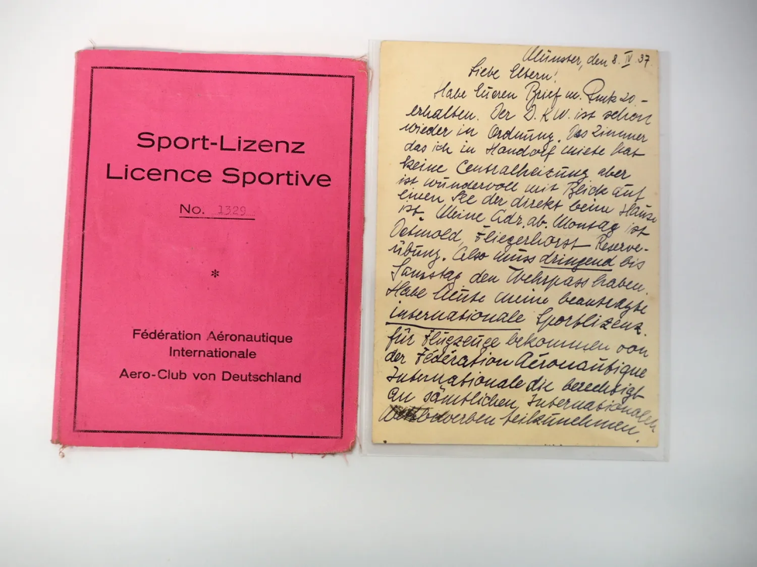 Nachlaß Ritterkreuzträger Flieger Herbert Schramm Jagdgeschwader 53 RK mit Eichenlaub