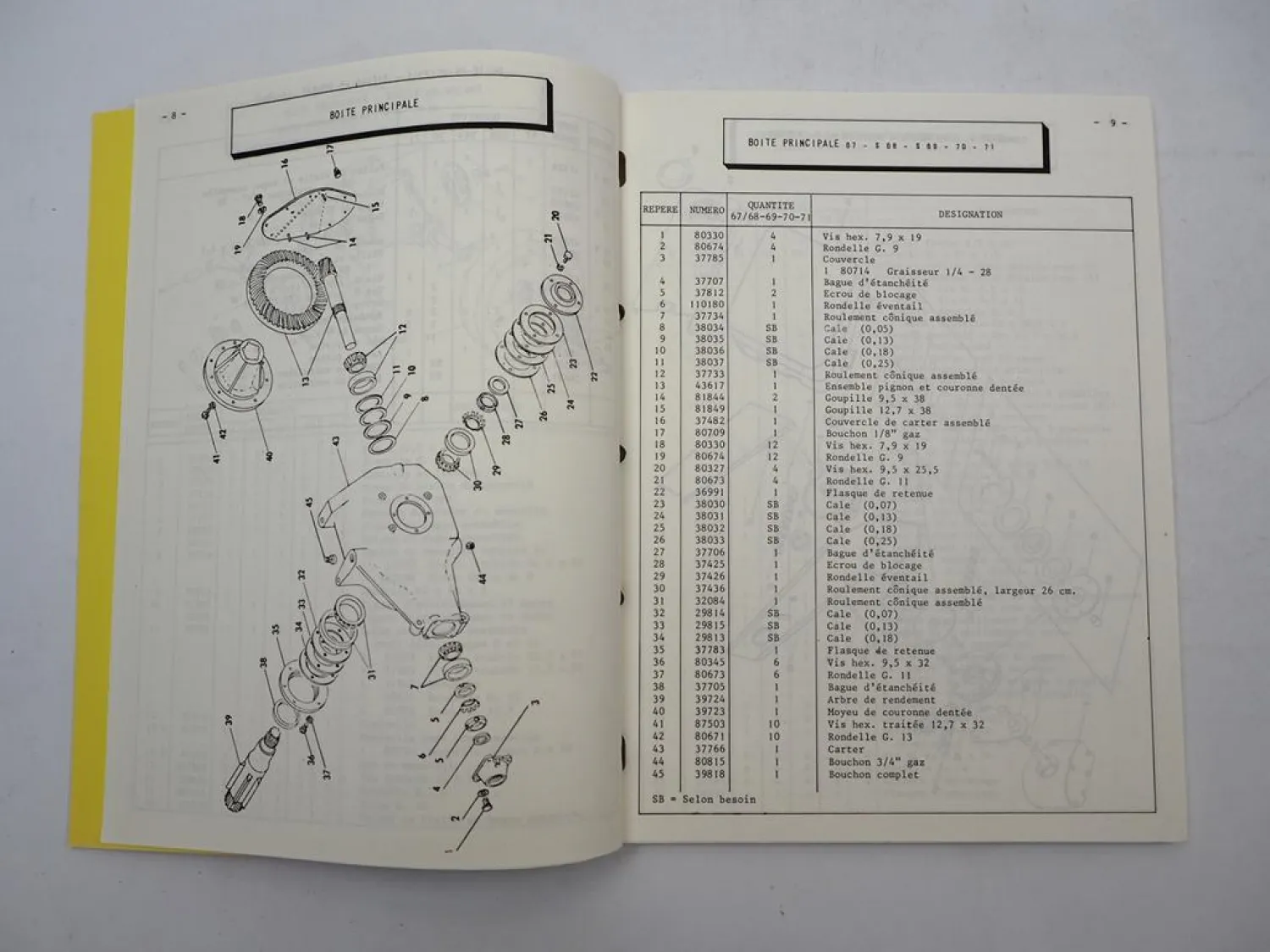New Holland 67 68 69 70 71 Ramasseuses Presses Catalogue pieces de rechange 1969